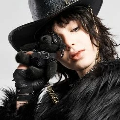 Punk Rave Black Punk Bear