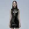 Punk Rave Women's Stuff Patent Leather Hollowed Out Dress