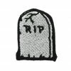 Project Pinup Gift Ideas RIP Tombstone Small Black And Gray Iron On Embroidered Patch 1 Project Pinup Gift Ideas RIP Tombstone Small Black And Gray Iron On Embroidered Patch