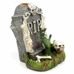 Gothic Gifts RIP Zombie Hand Tombstone Backflow Incense Burner Gift Ideas