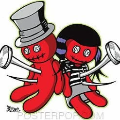 Poster Pop Gift Ideas Kruse Voodoo Luv Sticker