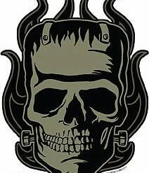 Poster Pop Kruse Franken-Skull Sticker
