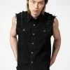 Killstar Ruse Denim Vest Men's Stuff 2 Killstar Ruse Denim Vest Men's Stuff