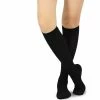 TeeHee Black Rib Pointelle Knee High Women's Socks Gift Ideas