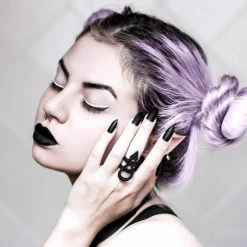 Rogue And Wolf Jewelry Rune Ring In Black 7 Rogue And Wolf Jewelry Rune Ring In Black