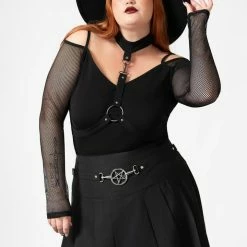 Killstar Women's Stuff Scary Pleated Skirt