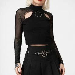 Killstar Women's Stuff Scary Pleated Skirt