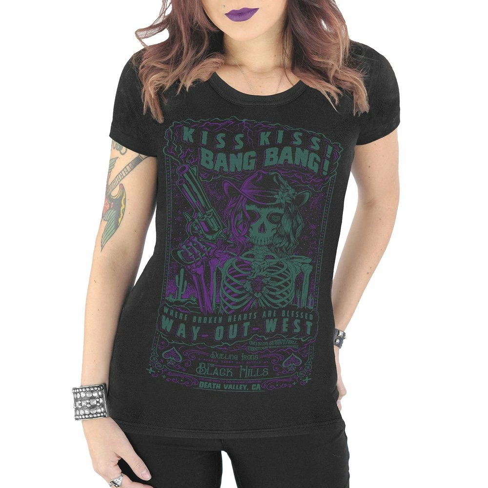 Serpentine Women's Stuff Kiss Kiss! Bang Bang! Women's Tee 4 Serpentine Women's Stuff Kiss Kiss! Bang Bang! Women's Tee
