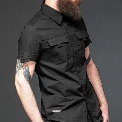 Queen Of Darkness Men's Stuff Shirt With Hidden Button Placket