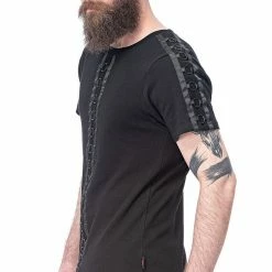 Queen Of Darkness Shirt With Rings On Front And Shoulders