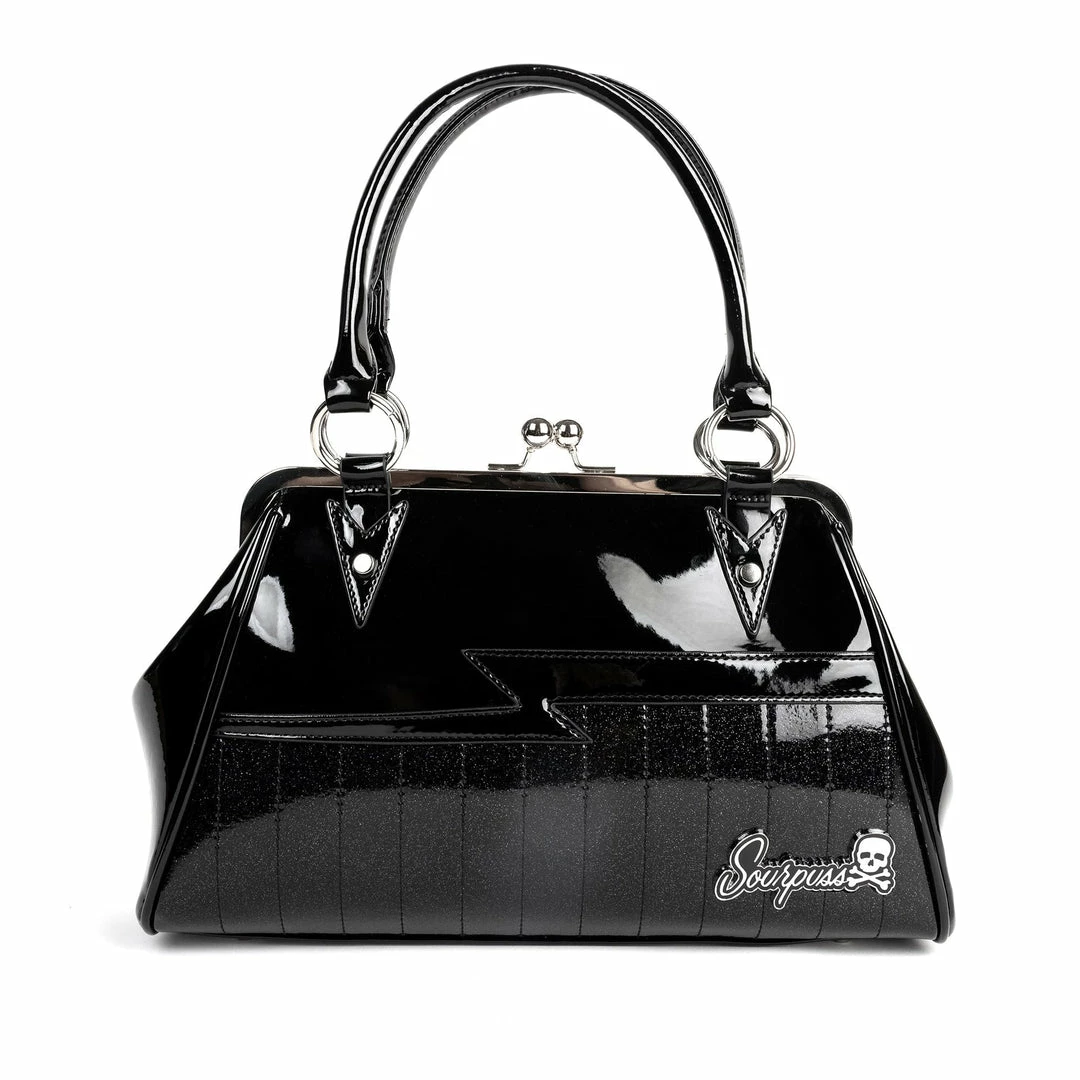 Sourpuss Shock Me Handbag - Black/Black Bags & Backpacks 3 Sourpuss Shock Me Handbag - Black/Black Bags & Backpacks