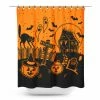 Sourpuss Gift Ideas Haunted House Shower Curtain 2 Sourpuss Gift Ideas Haunted House Shower Curtain
