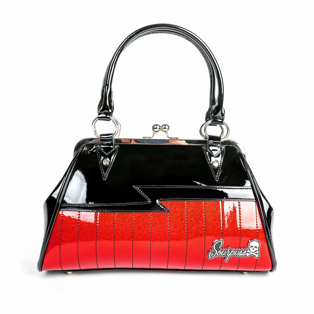 Sourpuss Bags & Backpacks Shock Me Handbag - Black/Red 3 Sourpuss Bags & Backpacks Shock Me Handbag - Black/Red