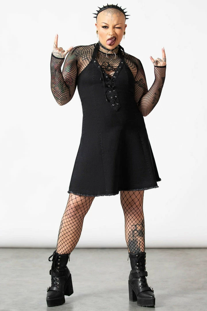 Killstar Women's Stuff Subzero Halter Dress 8 Killstar Women's Stuff Subzero Halter Dress