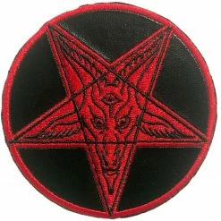 Kreepsville666 Satanic Circle Shiny Red Patch Gift Ideas