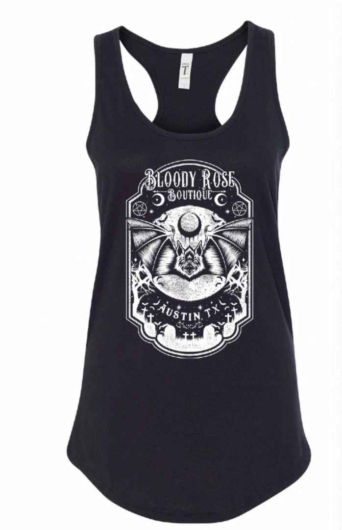 Bloody Rose Boutique Bloody Rose Bat - Women's Tank Top Women's Stuff 4 Bloody Rose Boutique Bloody Rose Bat - Women's Tank Top Women's Stuff