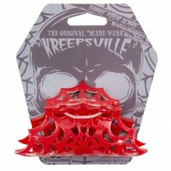 Kreepsville666 Accessories Spiderweb Hair Claw Clip Red
