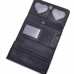 Lux De Ville Skulls And Roses Wallet Black Bags & Backpacks