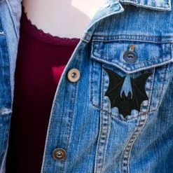 Project Pinup Small Vampire Bat Gothic Iron On Embroidered Patch