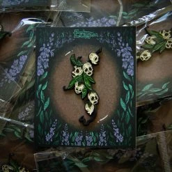 Ectogasm Pins Snapdragon Skull Botanical Enamel Pin 9 Ectogasm Pins Snapdragon Skull Botanical Enamel Pin