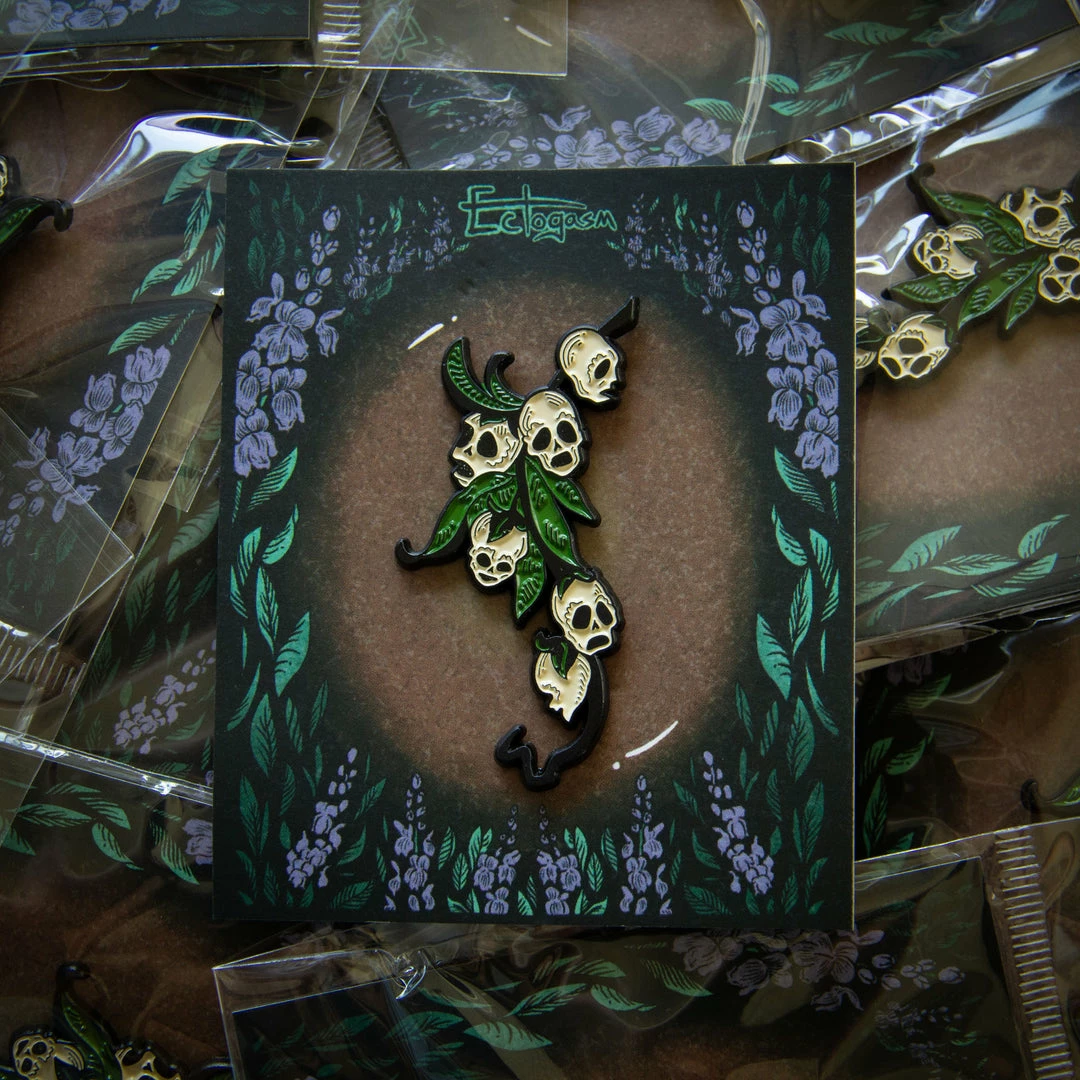 Ectogasm Pins Snapdragon Skull Botanical Enamel Pin 5 Ectogasm Pins Snapdragon Skull Botanical Enamel Pin