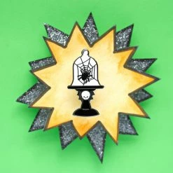LuxCups Creative Spider Cloche Enamel Pin Pins
