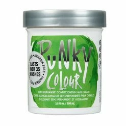 Punky Colour, Semi-Permanent Conditioning Hair Color, Spring Green, 3.5 Fl Oz
