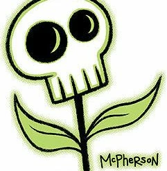 Poster Pop Gift Ideas Tara McPherson Skull Flower Sticker