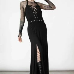 Killstar Women's Stuff Tristania Maxi Halter Dress