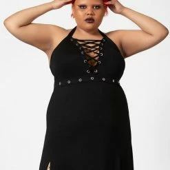 Killstar Women's Stuff Tristania Maxi Halter Dress
