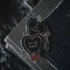 Lively Ghosts Til Death Enemel Pin