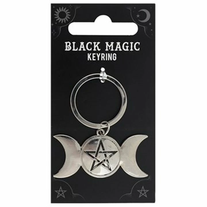Gothic Gifts Triple Moon Keyring Gift Ideas 3 Gothic Gifts Triple Moon Keyring Gift Ideas
