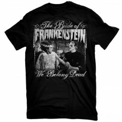 Rock Rebel We Belong Dead The Bride Of Frankenstein Men's Tee