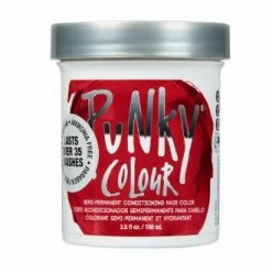 Punky Colour, Semi-Permanent Conditioning Hair Color, Vermillion Red, 3.5 Fl Oz