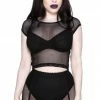 Killstar Wildchild Fishnet Top - Black Women's Stuff