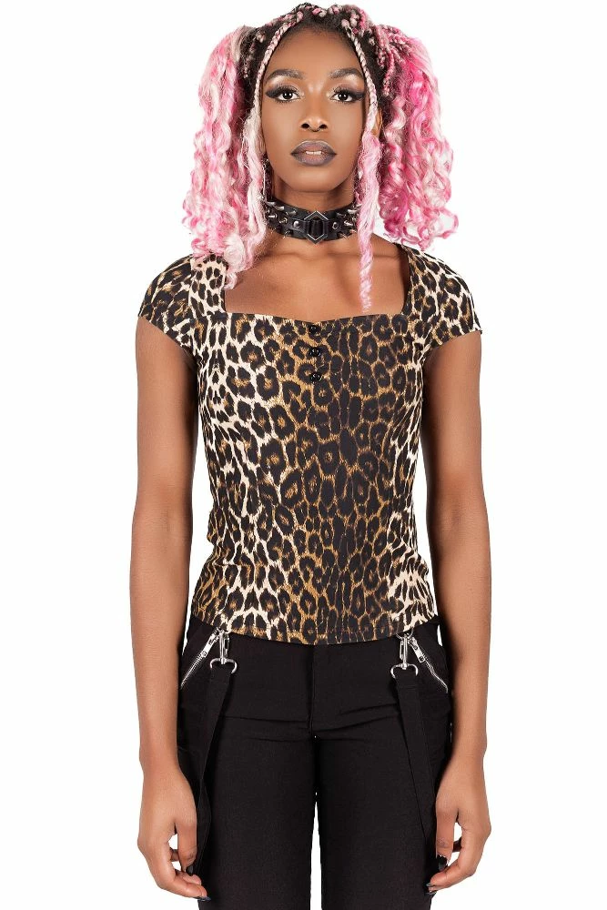 Killstar Wildling Top - Leopard 3 Killstar Wildling Top - Leopard