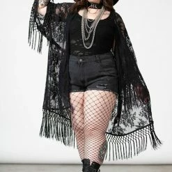 Killstar Women's Stuff Witch Hazel Lace Kimono