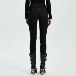 Punk Rave Women's Stuff Punk Blood Dark Denim Women's Pants