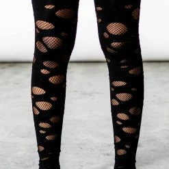 Killstar Women's Stuff Wretched Soul Distress Socks [Black]