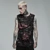 Punk Rave Men's Stuff Black And Red "Punk" Sleeveless T-Shirt 1 Punk Rave Men's Stuff Black And Red "Punk" Sleeveless T-Shirt