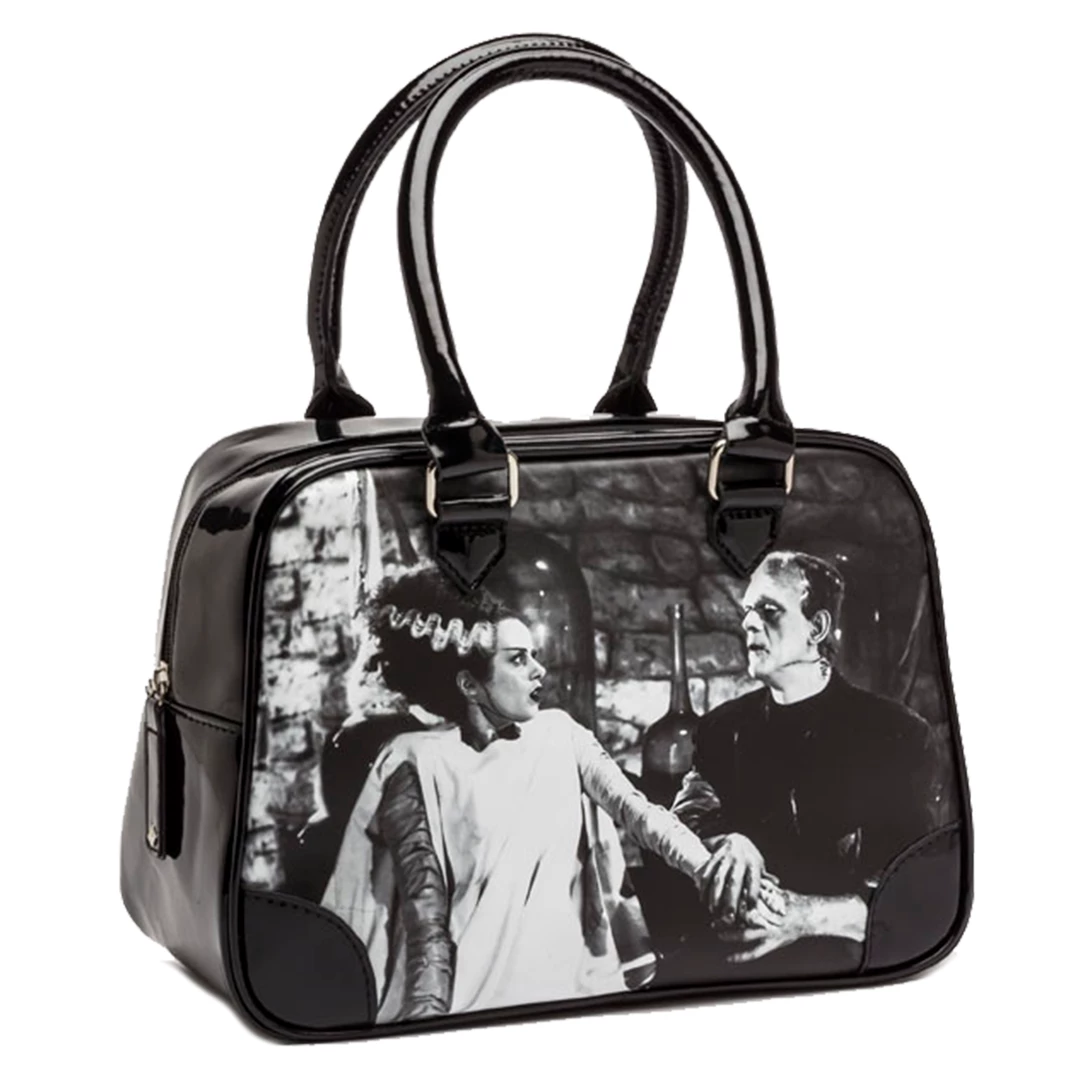 Rock Rebel The Bride Of Frankenstein "We Belong Dead" Bowler Handbag Bags & Backpacks 3 Rock Rebel The Bride Of Frankenstein "We Belong Dead" Bowler Handbag Bags & Backpacks
