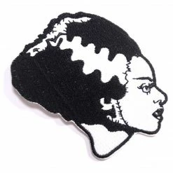 Rock Rebel Bride Of Frankenstein Patch - Black & White Gift Ideas