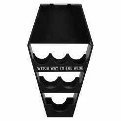 Gothic Gifts Gift Ideas Coffin Wine Shelf