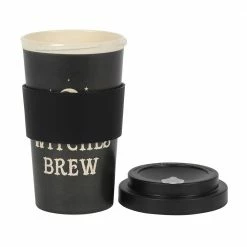 Gothic Gifts Witches Brew Eco Bamboo Travel Mug 12 Gothic Gifts Witches Brew Eco Bamboo Travel Mug