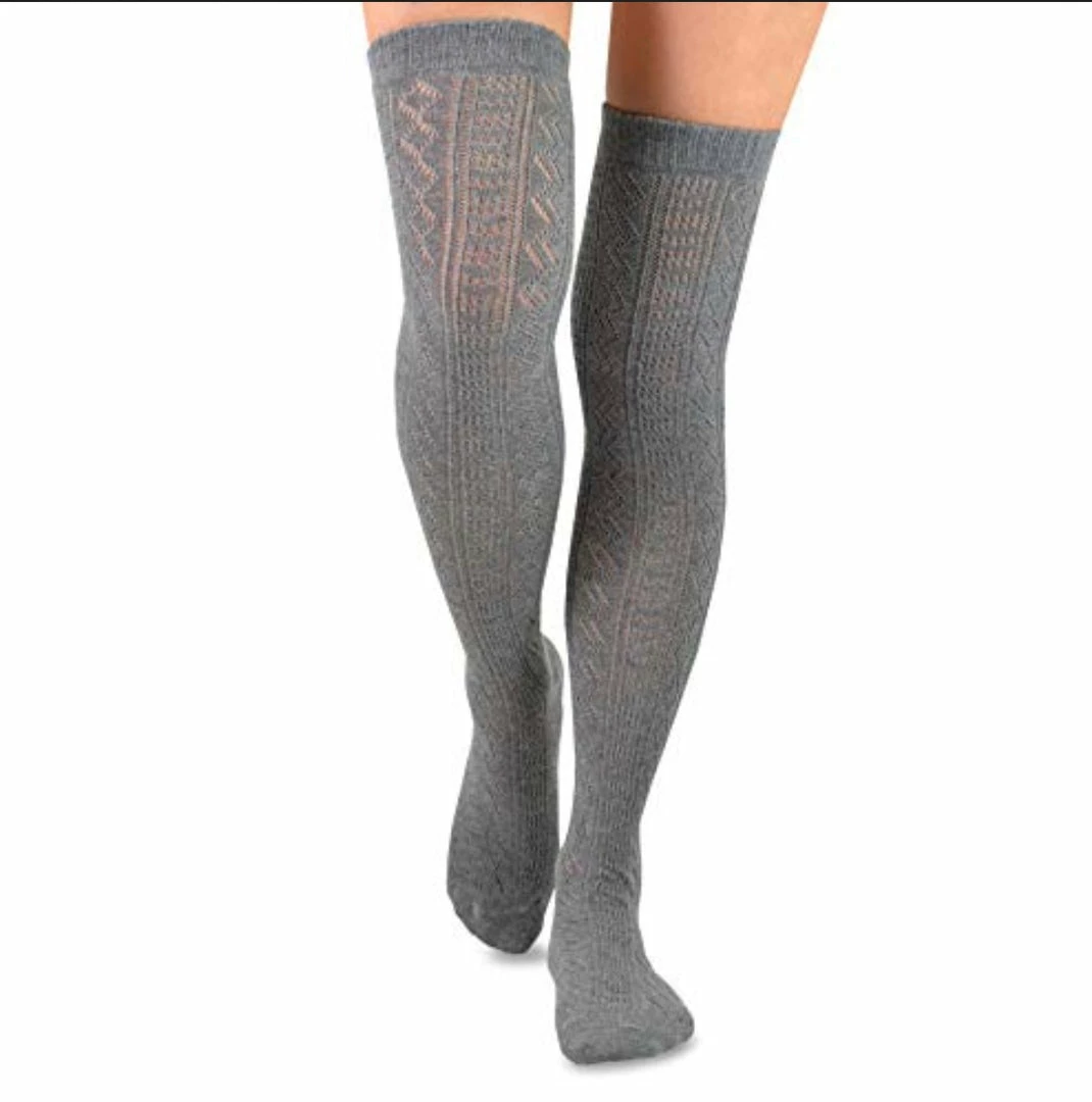 TeeHee Gift Ideas Women's Acrylic Over The Knee High Assorted 3-Pack 7 TeeHee Gift Ideas Women's Acrylic Over The Knee High Assorted 3-Pack