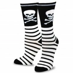 TeeHee Women's Halloween Polyester Crew Skulls 4-Pack Gift Ideas