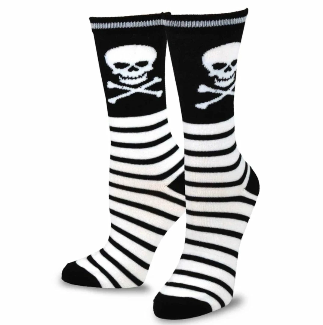 TeeHee Women's Halloween Polyester Crew Skulls 4-Pack Gift Ideas 4 TeeHee Women's Halloween Polyester Crew Skulls 4-Pack Gift Ideas