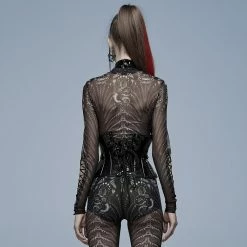 Punk Rave Women's Stuff Gothic Patent Leather Corset