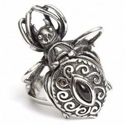 Punk Rave Black Widow Ring