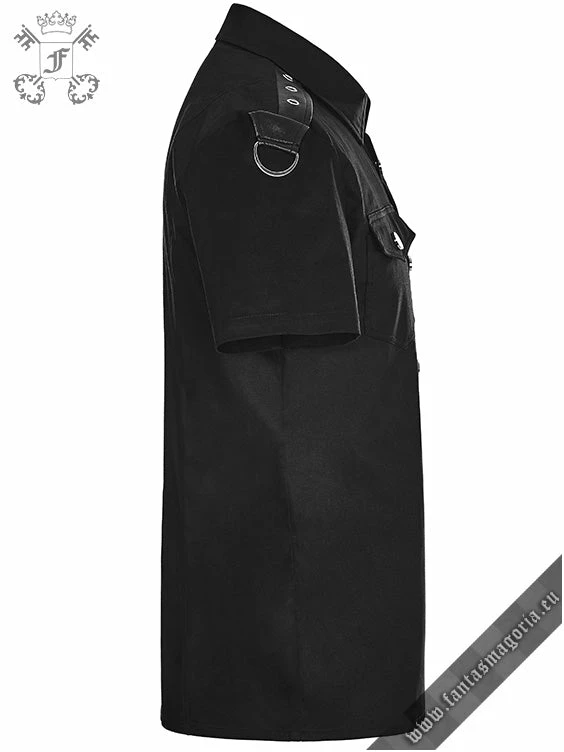 Punk Rave Men's Stuff Casual Black Men's Shirt 14 Punk Rave Men's Stuff Casual Black Men's Shirt